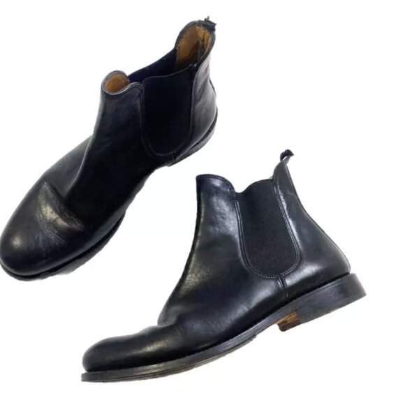 Bowen Womens Chelsea Boots Black Leather US 7.5 UK 6.5 Ankle Booties Spain Luxe - Picture 3 of 13